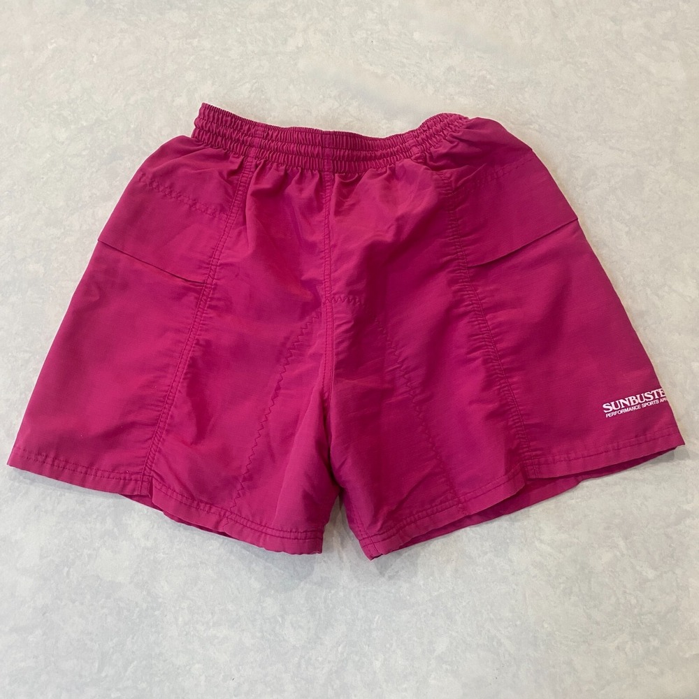Vintage Sunbuster Bike Shorts Pink Fleece Lining Women Large Cycling Cushion USA